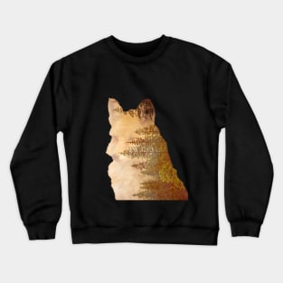 Woodland Fox double-exposure Crewneck Sweatshirt